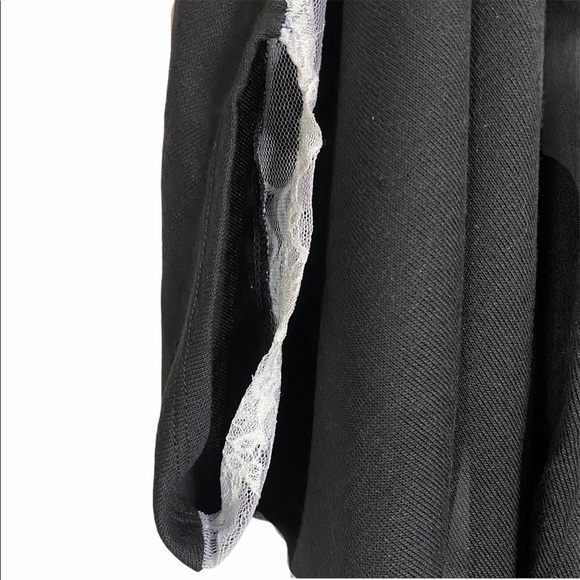 Star Wars White Lace Storm Trooper Black Knit Dolman Cardigan S/M Small Medium - Picture 4 of 7